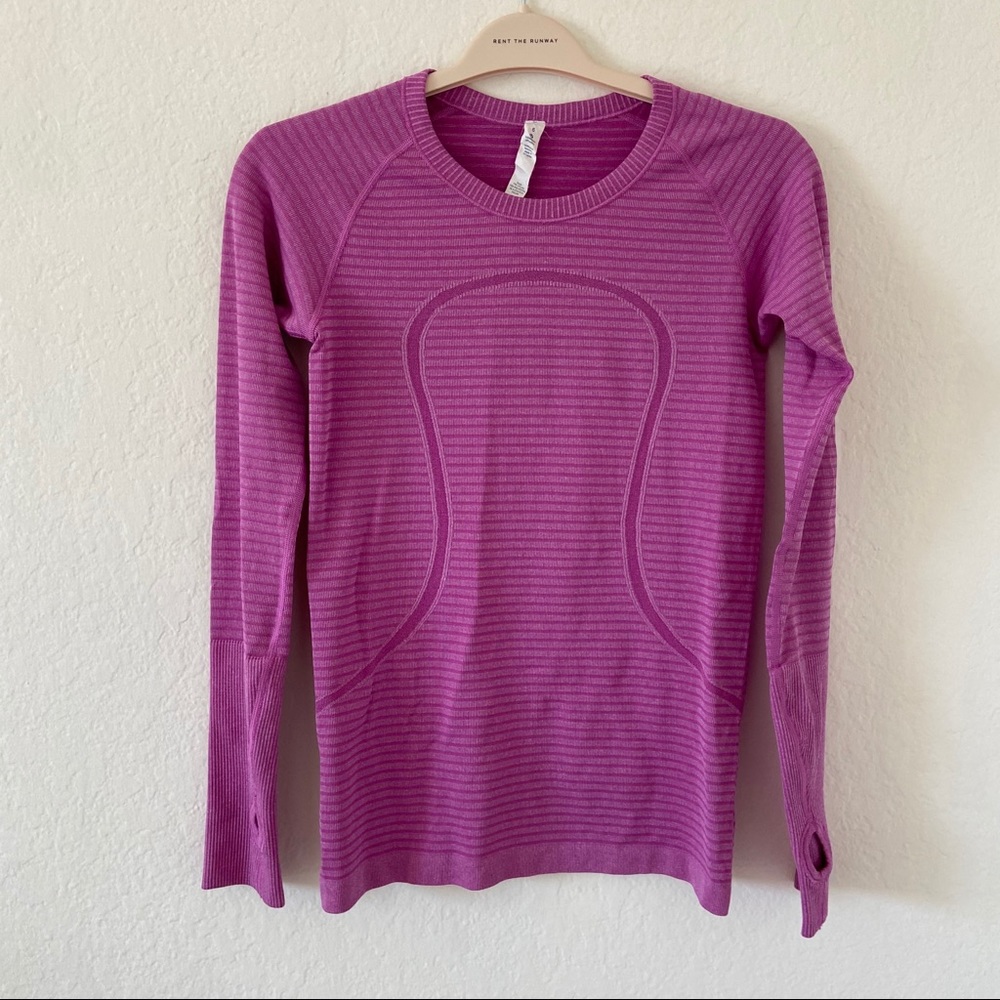 lululemon swiftly tech long sleeve in magenta